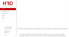Desktop Screenshot of hrdtextilia.sk